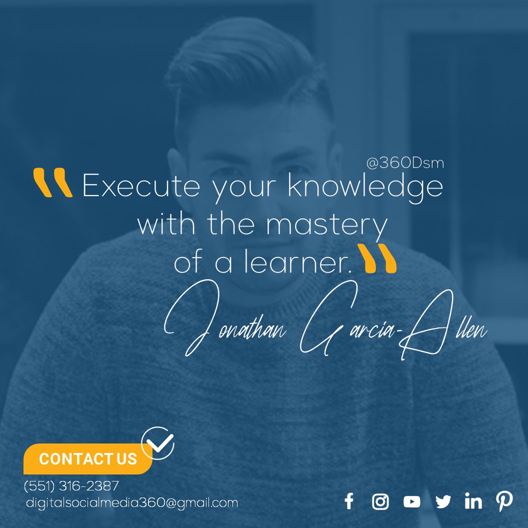 360Dsm's tweet photo. Jonathan García-Allen´s quote #qotd #dsm360 #motivational #quotes #entrepreneurs #advice #success #digitalmarketing #branding #advertising #digital #marketing #entrepreneur #startups https://t.co/J1D2TEojGC