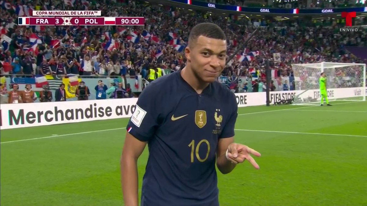 NBCSports's tweet photo. Kylian Mbappe, everyone. #FIFAWorldCup https://t.co/uvEEnrWDYu