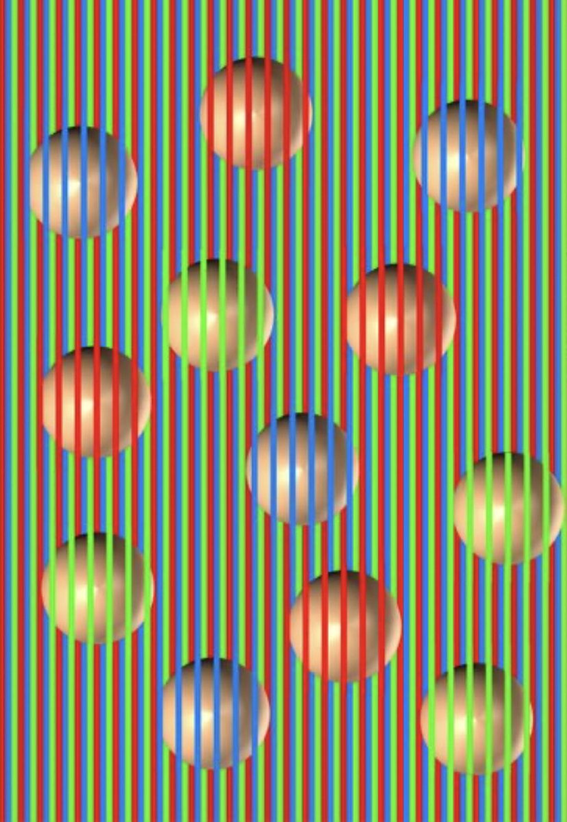 BrianRoemmele's tweet image. The ping pong balls in this image are…

All the same color.

The HumanOS sees what it expects to see.

“Optical illusions” are really brain illusions.