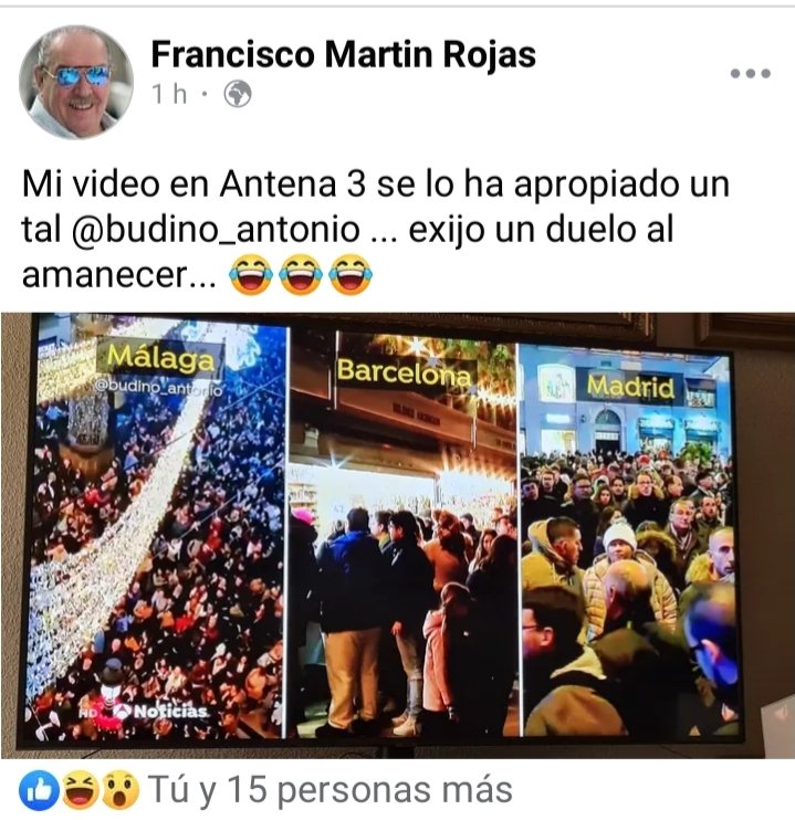 Este reo de difusión que no de apropiación, lo recibió sin firma de autor, vía wsp y de un muy grande amigo malagueño, por ello me permití difundirlo en loa a esa tierra que tanto quiero. Por lo cuál 🙏 y quedo a disposición de D. Francisco Martín Rojas, para elegir padrinos 😉🤗