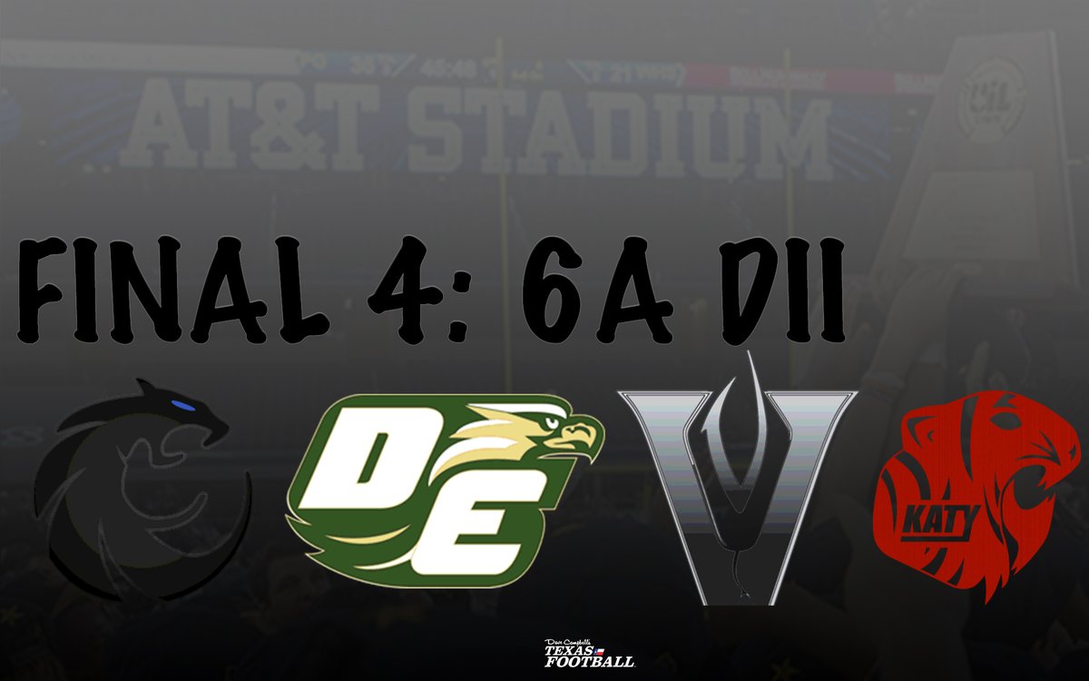 Dave Campbell's Texas Football — TexasFootball.com (@dctf) on Twitter photo Win = Play for the State Championship
Loss = Turn in your equipment
<a href="/DentonGuyer_FB/">Denton Guyer Football</a> <a href="/FootballDesoto/">DeSoto Football</a> <a href="/VHSFootball/">Vandegrift Football</a> <a href="/Katyfootball/">Katy Football</a>
#dctf #txhsfb #txhsfbplayoffs Win = Play for the State Championship
Loss = Turn in your equipment
<a href="/DentonGuyer_FB/">Denton Guyer Football</a> <a href="/FootballDesoto/">DeSoto Football</a> <a href="/VHSFootball/">Vandegrift Football</a> <a href="/Katyfootball/">Katy Football</a>
#dctf #txhsfb #txhsfbplayoffs