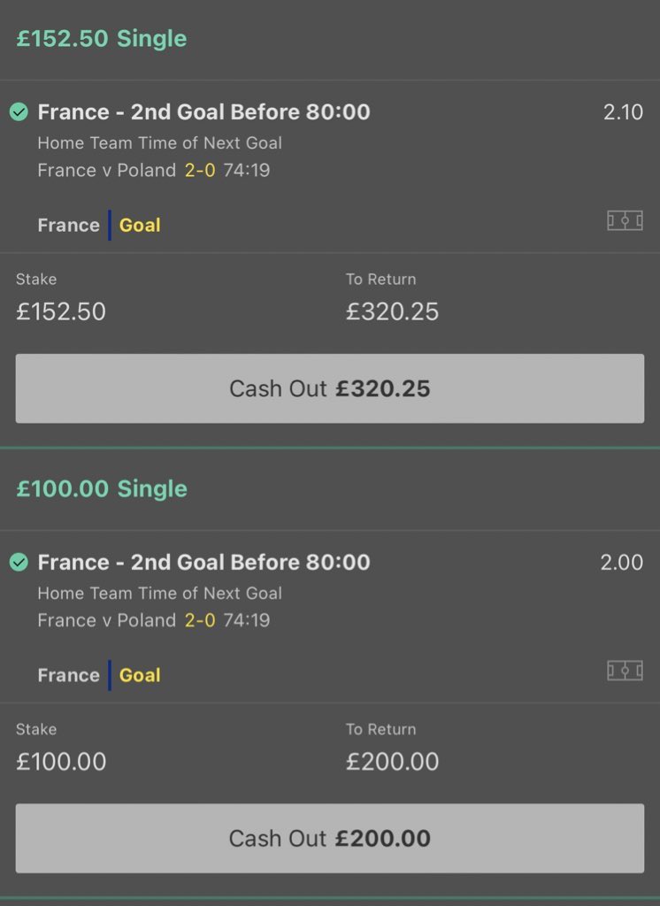 Lemzyy_'s tweet photo. VIVA LA FRANCE 🇫🇷 - INCREDIBLE DAY FOR ME AND FOR YOU GUYS WITH SOME OF THE TIPS I SHARED

I’ve made over £2.5k+ so far with ENG v SEN to come 🤑

Feeling generous! I’m giving away £25 to TWO lucky people!

Make sure you FOLLOW me, LIKE ❤️ &amp; RT 🔄 this tweet to enter the giveaway https://t.co/WyMYiWGOzY