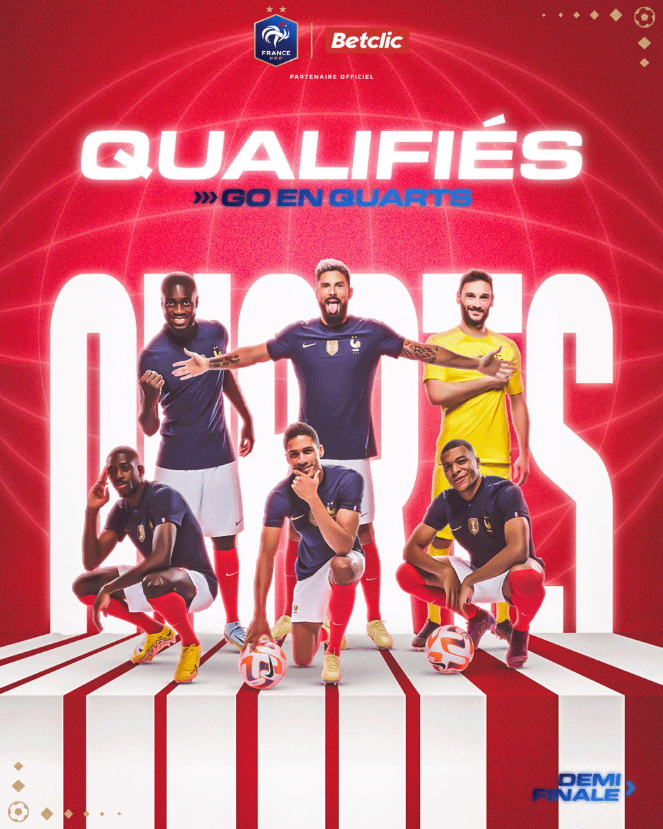 Betclic's tweet image. QUALIFIÉS 🇫🇷✅#FRAPOL

Qui est l&apos;homme du match pour vous ?