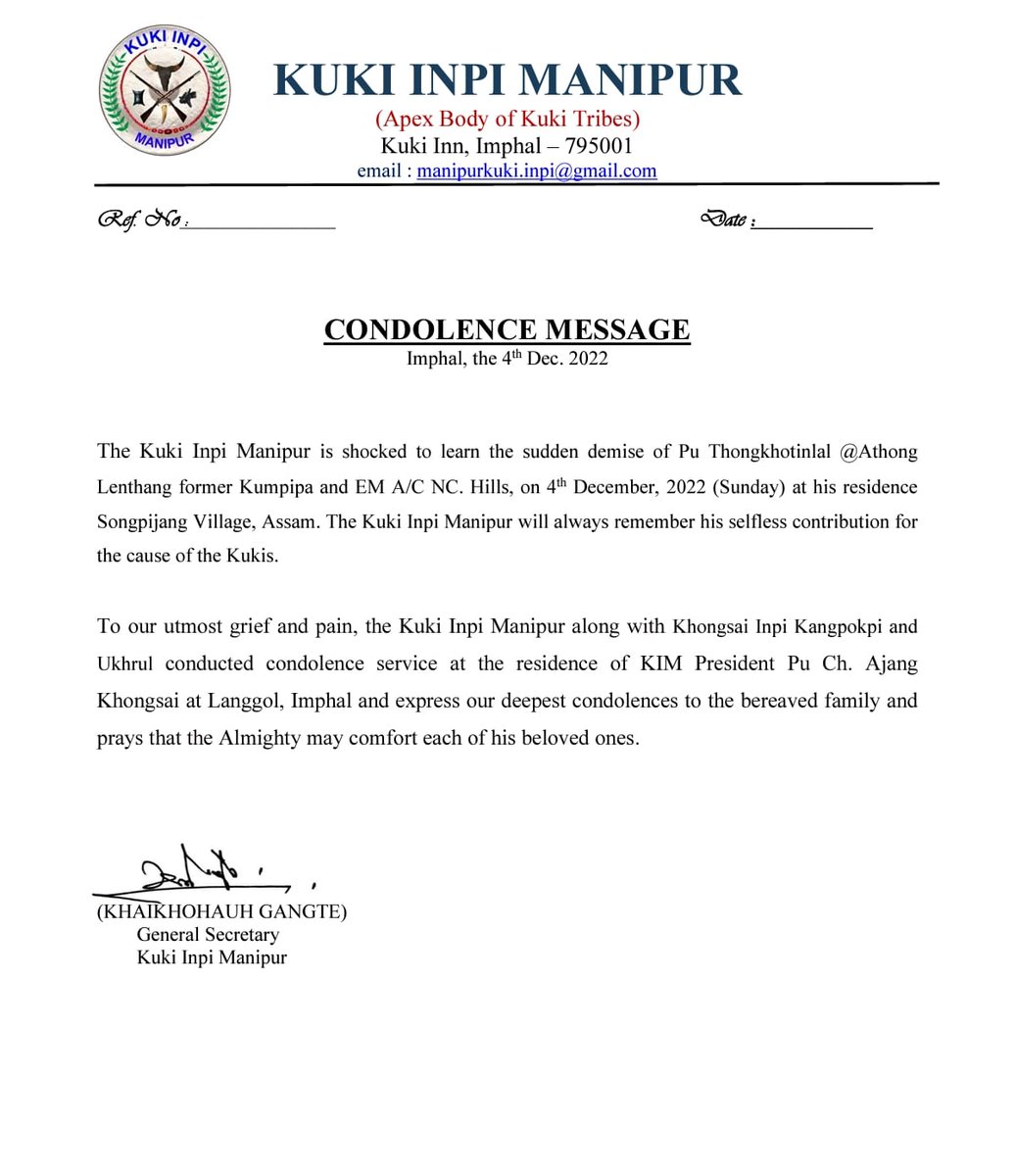 Kuki Inpi Manipur tweet media