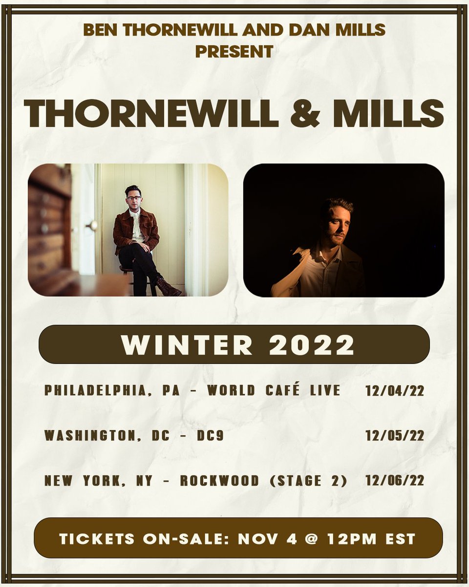 UPDATE‼️ Unfortunately tonight's <a href="/BenThornewill/">Ben Thornewill</a> &amp; <a href="/danmills/">Dan Mills</a> show is postponed due to illness. Please hang onto your tickets until we figure out a rescheduled date. All ticket buyers will be contacted and refunds will be available.