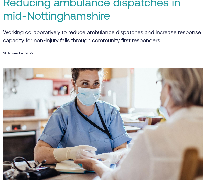 western4uk's tweet image. Reducing ambulance dispatches in mid-Nottinghamshire - NHS Confederation

#ambulance_services #community_services #resource_management #greylit #greyliterature #nglc

tinyurl.com/nglc221124056