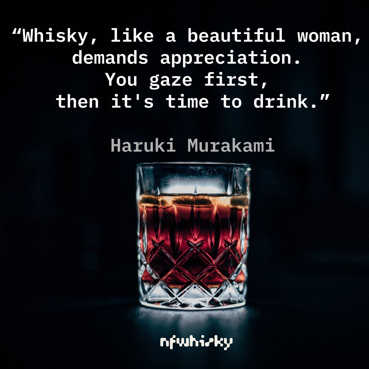 “Whisky, like a beautiful woman, demands appreciation. You gaze first, then it's time to drink.” 🥃

#WhiskySanta #whisky #ウイスキー