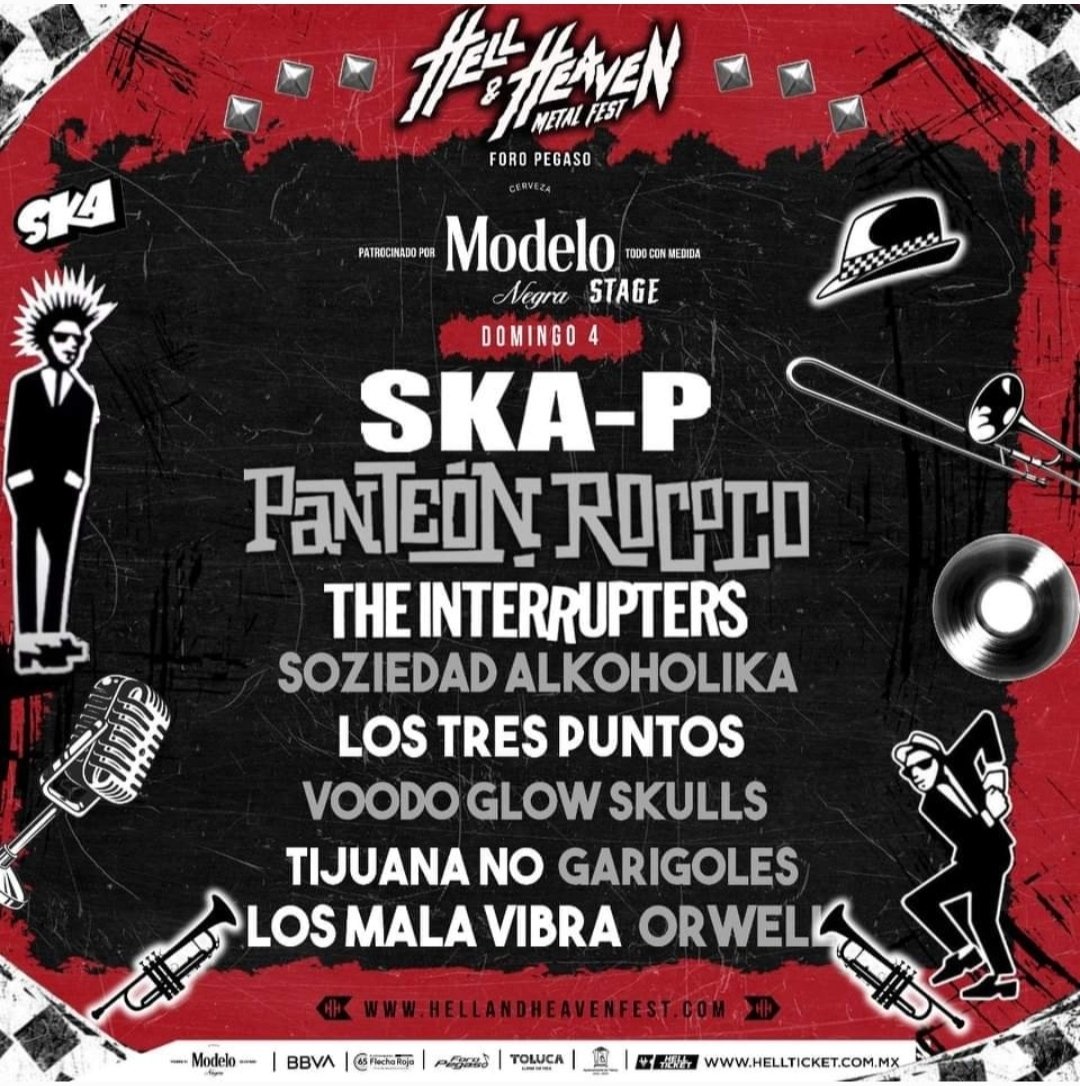 RococoCrew's tweet photo. Hoy es el turno de #NuestrosPanteones en el @HHOpenAir a las 8:40 PM en el #ModeloStage, están listos? 🤘🏾 https://t.co/YsSn4TGXXm