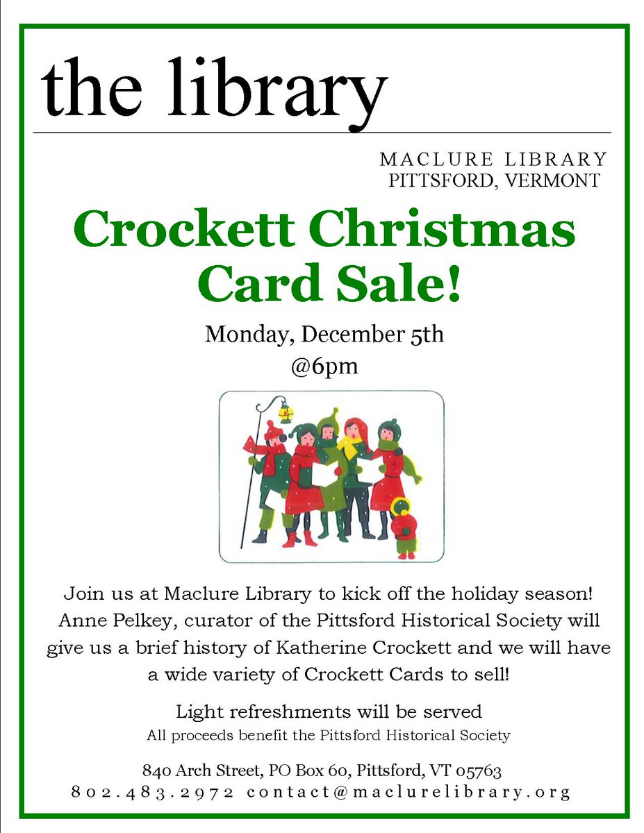 LibraryMaclure's tweet image. December at Maclure - mailchi.mp/acad76d0af0b/g…