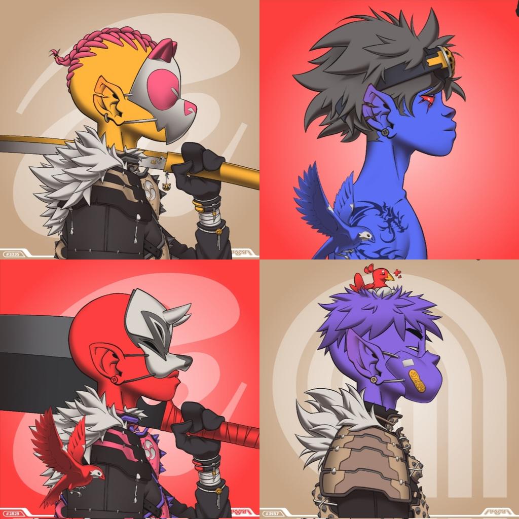 Trebstar's tweet photo. Some of the new #yokai I've picked up on my travels @AkumaOrigins no1 #nft https://t.co/zxPcBIlvcV