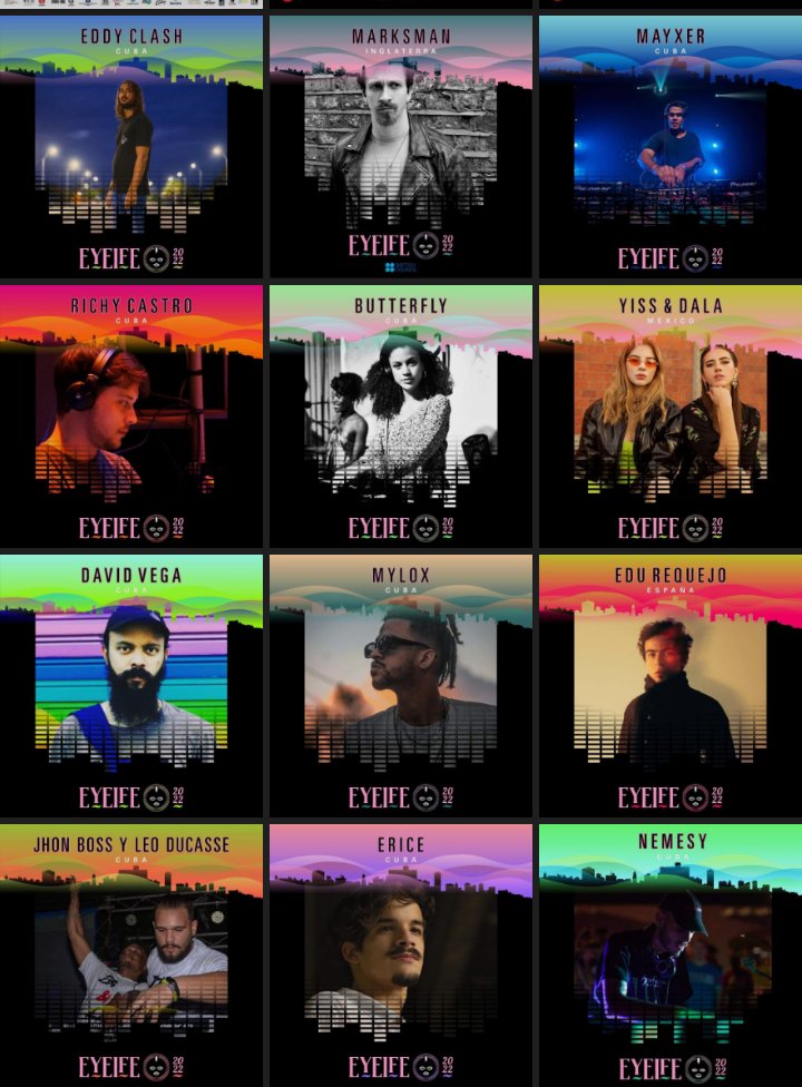 ahsjovenescuba's tweet photo. 🤩 Una alta representación del #ArteJovenCubano de la #AHSCuba, estará presente en el 🎶 Festival Internacional de Música Electrónica Eyeife 🎧🎤, que regresa con su 6ta edición del 7 al 11 de diciembre en Fábrica de Arte Cubano (FAC).
🔸Dedicado a la artista Suylén Milanés https://t.co/FbzOIEOs0z