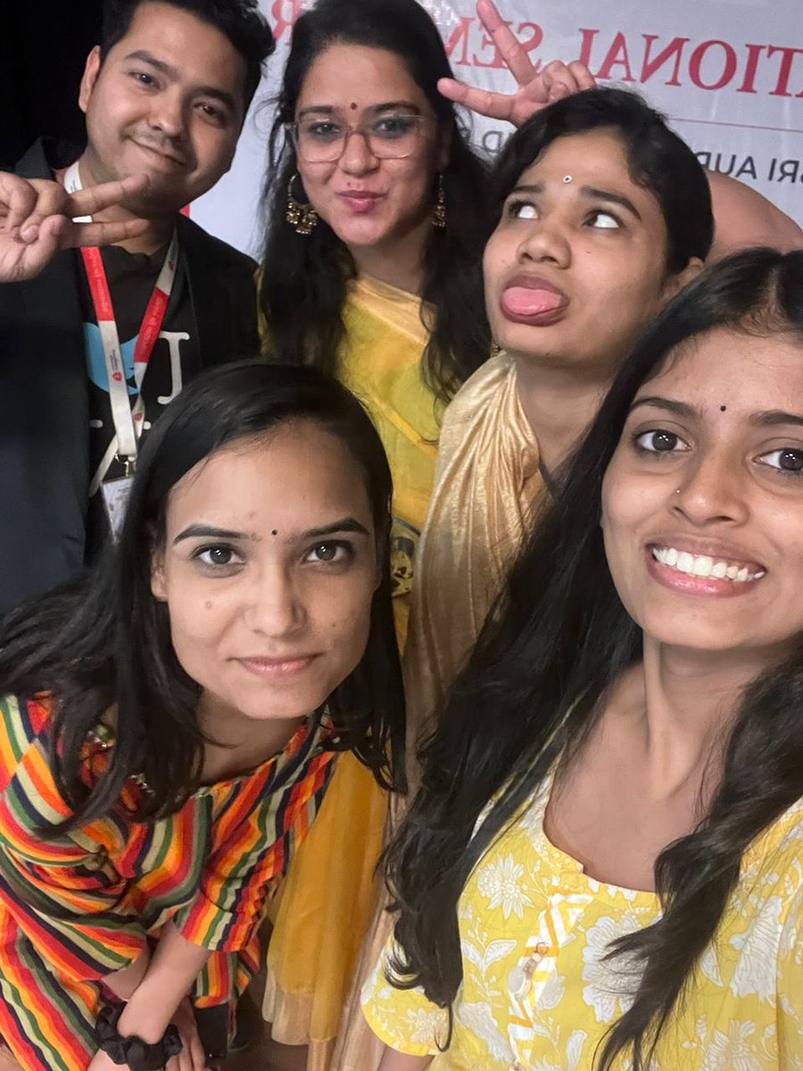basu_saurabh's tweet photo. Rishihood University Team organised a 3 day National Seminar on 'Sri Aurobindo and Sanskrit' at Sri Aurobindo Ashram-Delhi Branch. 

After Event Team Pics #SA150Years

#SriAurobindoAshram #SriAurobindo #Sanskrit #NationalSeminar #Delhi #France #SA150 https://t.co/nH5ZZ5SzRc