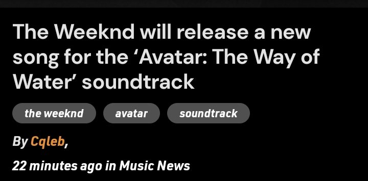 z_omate's tweet photo. @theweeknd Our boy always making us proud...!
#Avatar2 #theweeknd https://t.co/QuflamBOwK