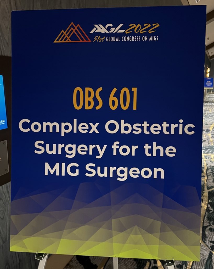 <a href="/AAGL/">AAGL</a> #AAGL22 is wrapping up!

Just received this feedback on our Surgical Ob Course for MIGS.  🙌

See you all next year.

<a href="/AllyMurji/">Ally Murji</a>