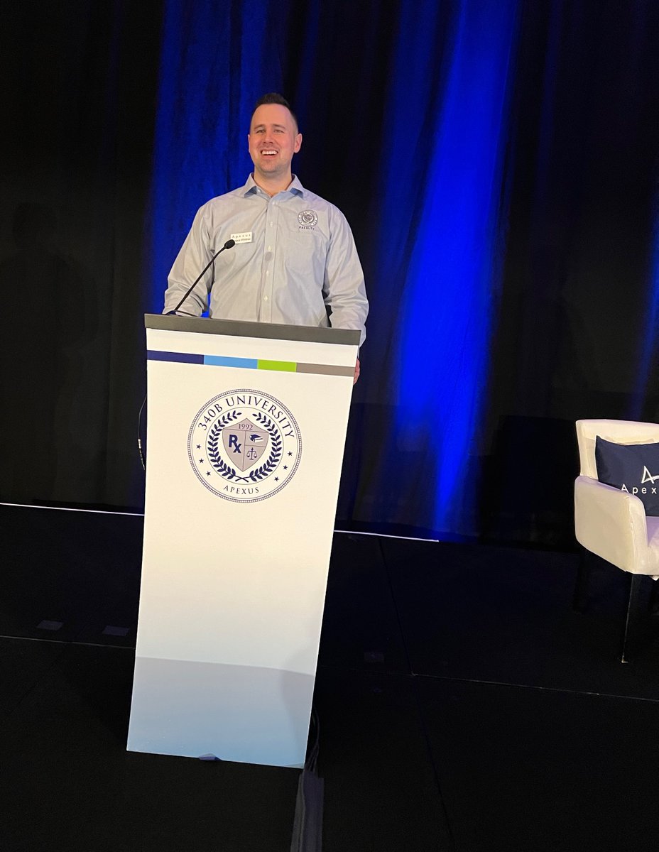 Apexus340B's tweet photo. #340BUniversity attendees are provided with an overview of the basic components of the 340B Program with Jangus Whitner, 340B Education and Compliance Lead at Apexus. https://t.co/SDzAl2uflU
