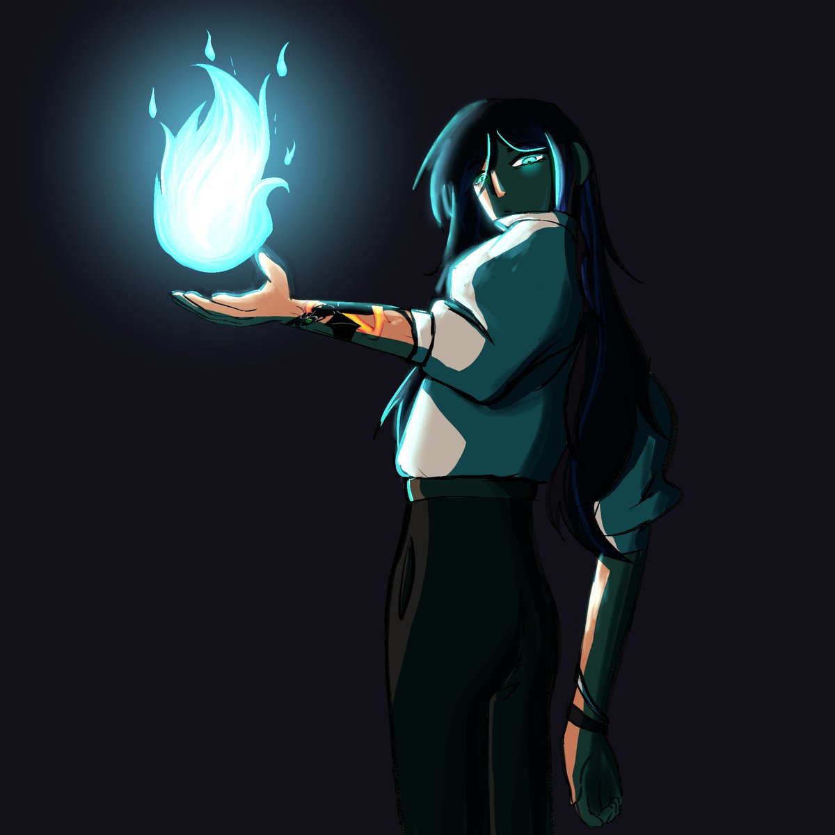 12enjoykenopsia's tweet photo. Douxcember Day 4 ! Villain Douxie ! 

So this is not like, any villain Douxie, it's actually an AU where Douxie joins the arcane order and becomes their champion ! i'm so excited to show u this lil sneak peak at his design

#douxember2022 https://t.co/lzU9U1YKVk