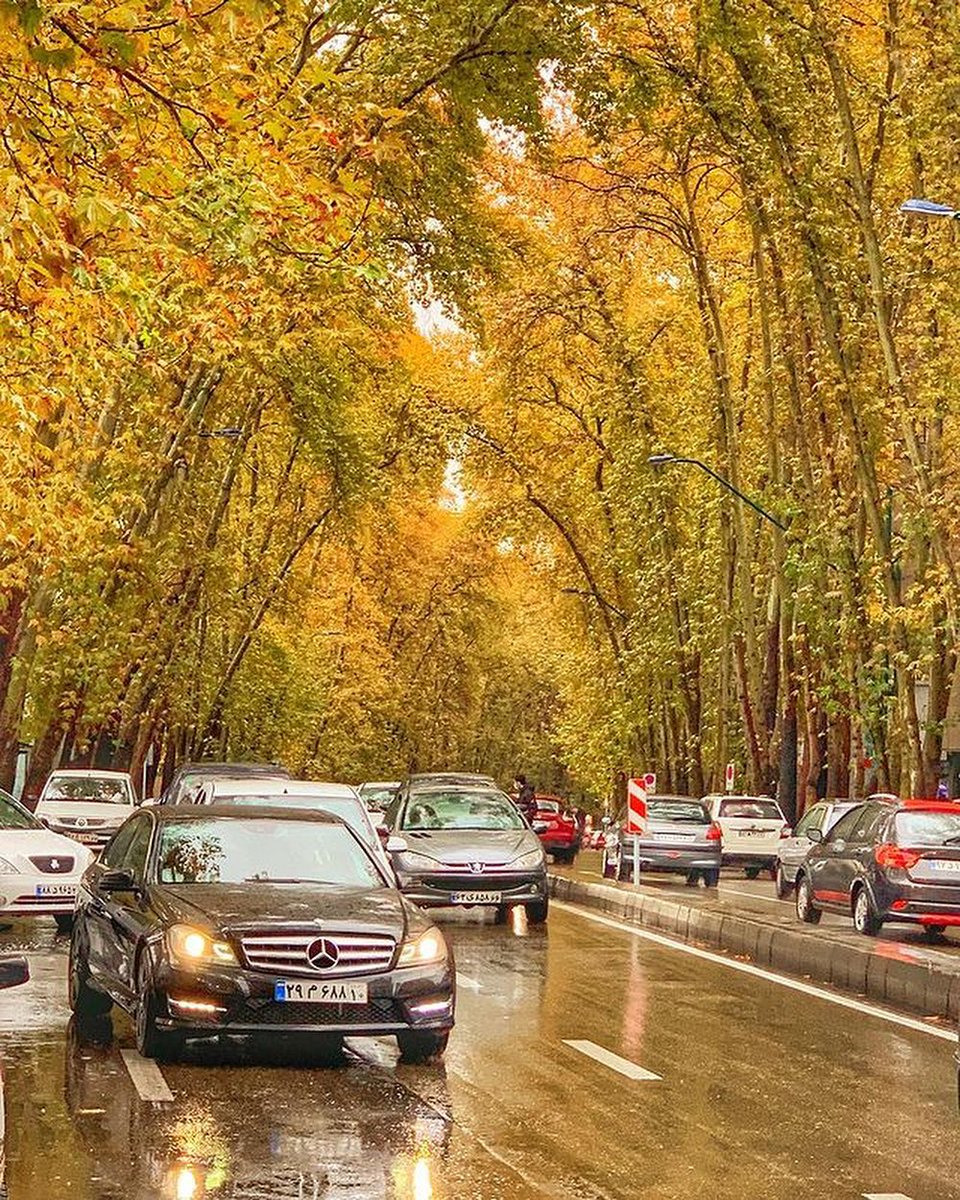 Rainy Tehran.