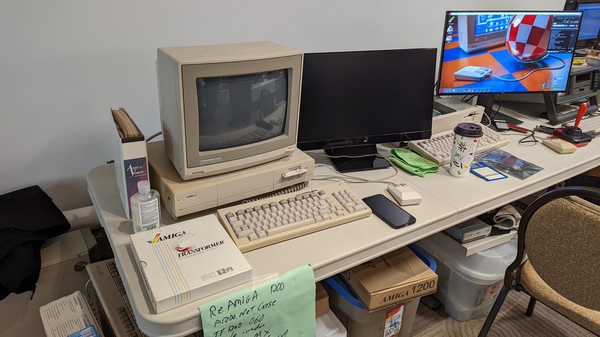 gabor_samu's tweet photo. A few sights from the #WorldofCommodore show today in Mississauga 🇨🇦. Good to just breathe it all in. #Commodore64 #CommodoreAmiga https://t.co/vGyKwR00dv