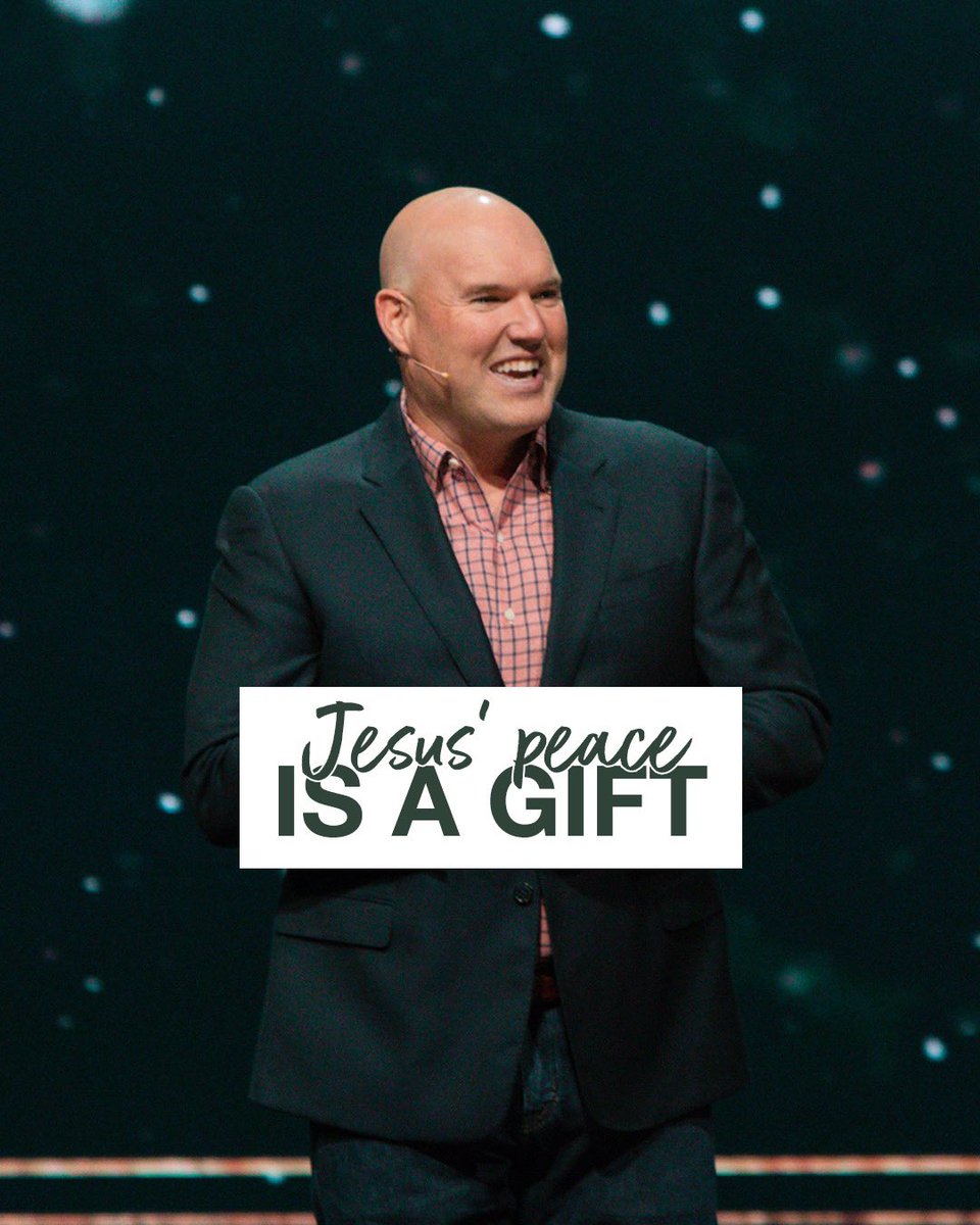 The gift of peace is not based off your external circumstances or a feeling, it’s found in Jesus.