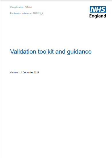 western4uk's tweet image. Validation toolkit and guidance - NHS England

#resource_management #waiting_lists #elective_care #commissioning #communication #patient_satisfaction #greylit #greyliterature #nglc

tinyurl.com/nglc221124043