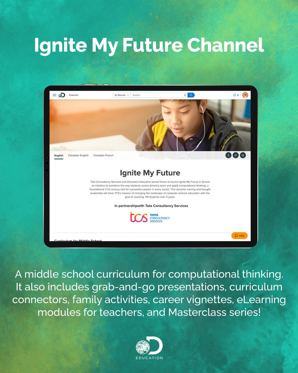 DiscoveryEd's tweet photo. 👩💻 Ready for #ComputerEducationWeek? Explore these great resources with your students to learn more about the exciting role computers play in our lives including some great careers! Log in here -> https://t.co/6e1dA4BGF6
#HourOfCode https://t.co/yODraWnXC8