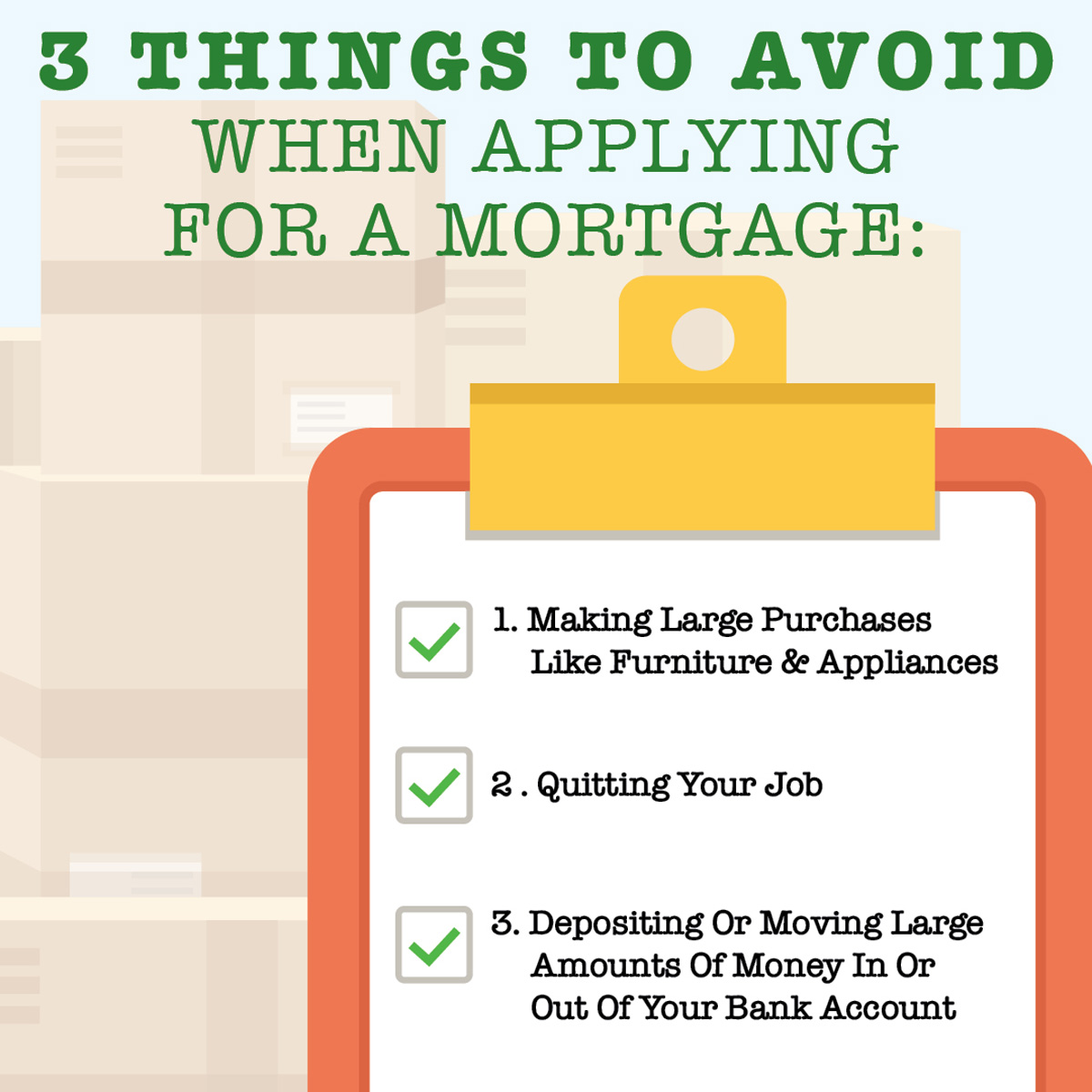 mottomintsd's tweet photo. Ready to buy your first home? Avoid these 3 things to ensure your mortgage experience is as quick and painless as possible! Call me today to learn more. #getmottominted https://t.co/iTMWVjz0qI