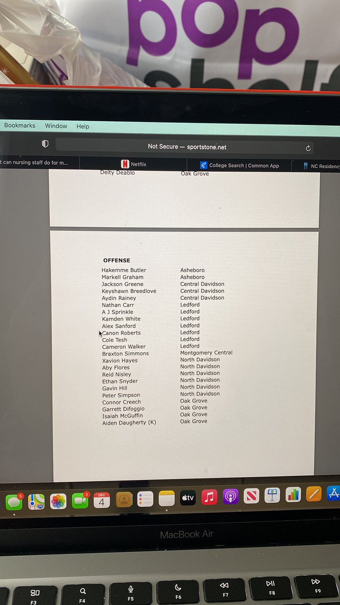 Blessed to have received All-Conference this year!! God is good!! 🤍🤍