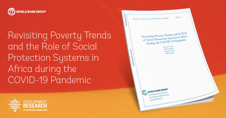 In a new paper, <a href="/KibromTafere/">Kibrom Tafere</a> and co-authors combine per capita GDP growth with data from high-frequency phone surveys and find that the pandemic increased poverty in #Africa by 1.5 - 1.7 percentage points in 2020, relatively smaller than early estimates: wrld.bg/i2SS50LG1Ju