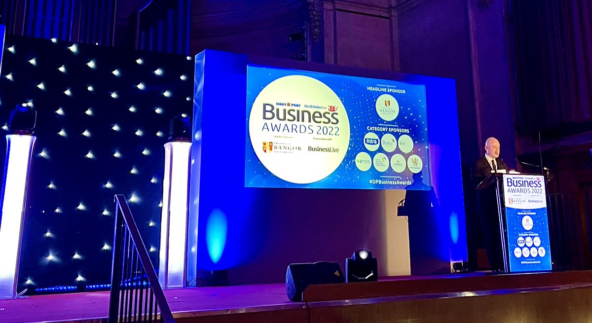 Cracking evening at the Daily Post Business Awards on Thursday in Bangor 👍 Tks to ⁦<a href="/Dion_DailyPost/">Dion Daily Post</a>⁩ for the invitation 😎