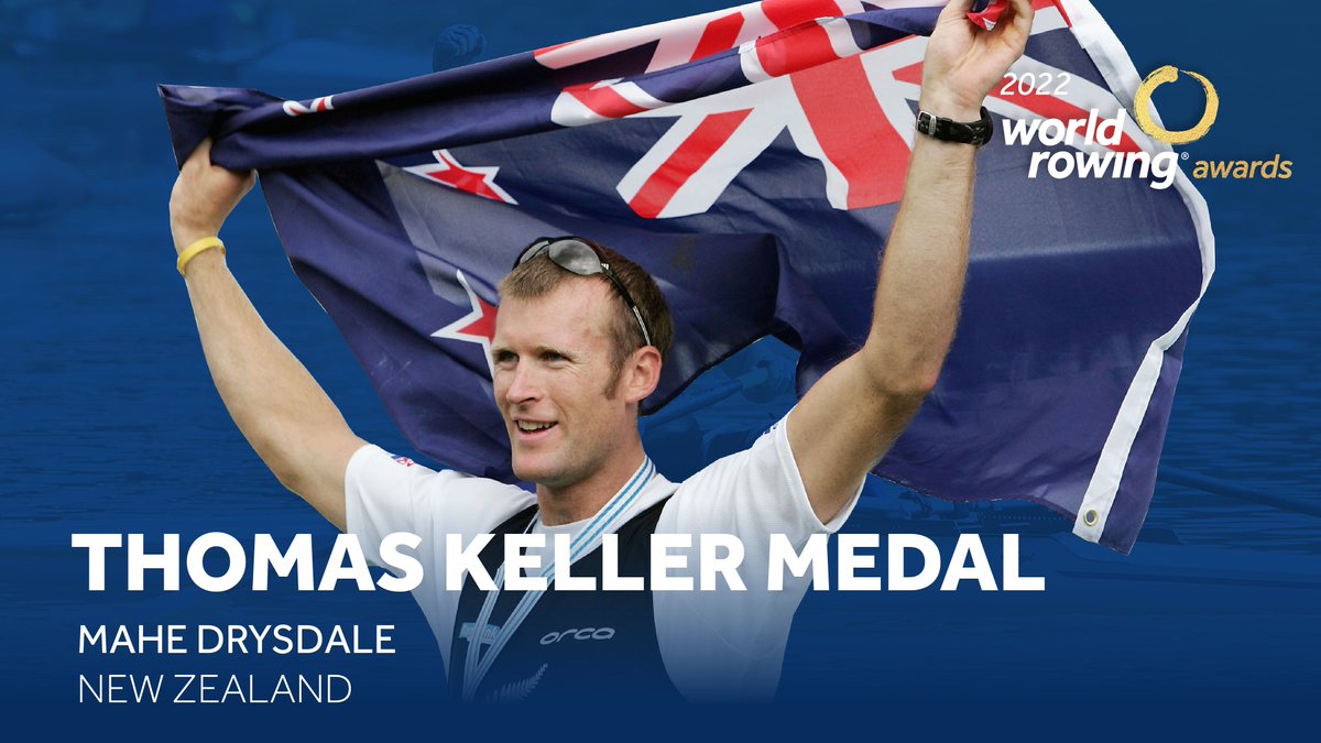🏅 Mahe Drysdale 🇳🇿 is the 2022 recipient of the Thomas Keller Medal!

#WorldRowingAwards