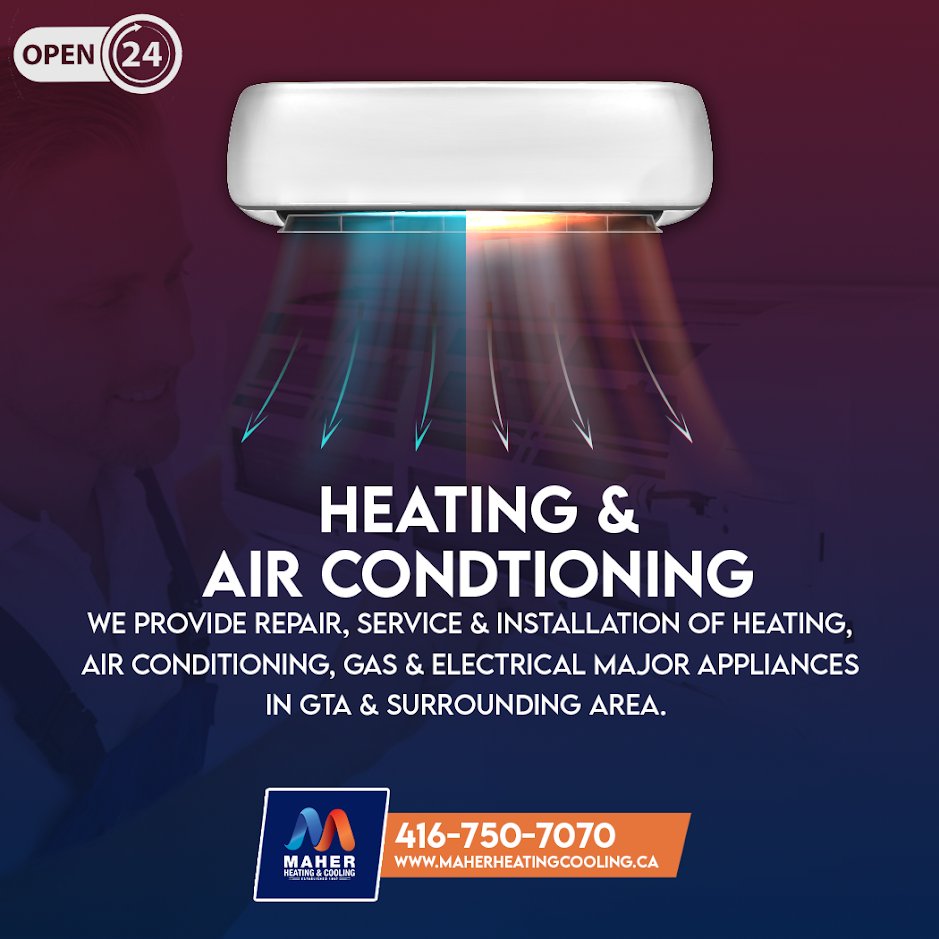 mahercanada's tweet image. When you choose us, you can rest assured that you’re getting the best possible services at a fair price!
.
For More Info &amp;amp; Services, Feel Free to Contact:
☎️ | 416-750-7070
🌐 | maherheatingcooling.ca
.
.
.
#maherheatingcooling #aircondition #heatingmachine #electronicappliances