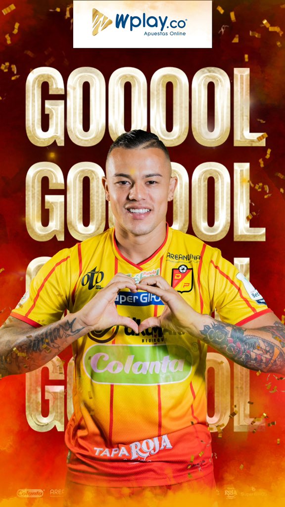 DeporPereiraFC's tweet photo. •Final de ida• 42'⏰
¡GOOOOOOOOOOOOOOOOOOOOOOOOOOOOOOOOOOOOOOOOOOOOOOOOOOOOOOOOOOOOOOOOOOOOOOOOOOOOOOOOOOOOOOOOOOOL WPLAY! ❤️💛

⚽️ Leonardo Castro
🤝 Todo el power con @WplayColombia  

Independiente Medellín 1️⃣
Deportivo Pereira 1️⃣

#JuntosConstruimosElGrandeMatecaña https://t.co/Rm84LBSsmo