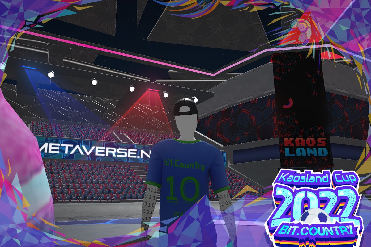 drionio's tweet photo. Hey, Ho Let's go🚀

I back Italy in the #KaoslandCup2022🏆

Check out my selfie inside @BitDotCountry metaverse stadium!🔥

Join Kaosland Cup Selfie Competition to win Kaosland Cup NFT &amp; shared prize of up to 500,000 $NEER🚀

Link👉 https://t.co/4ybesR59Wz #Worldcup2022 https://t.co/PCKx6dqXsS