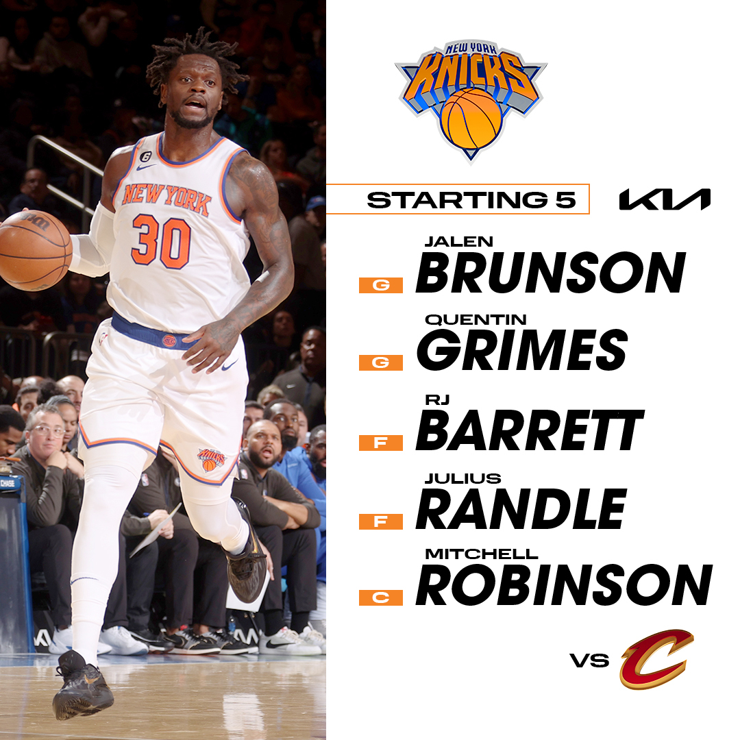 nyknicks's tweet photo. Starters. https://t.co/dR2TQCXHK8