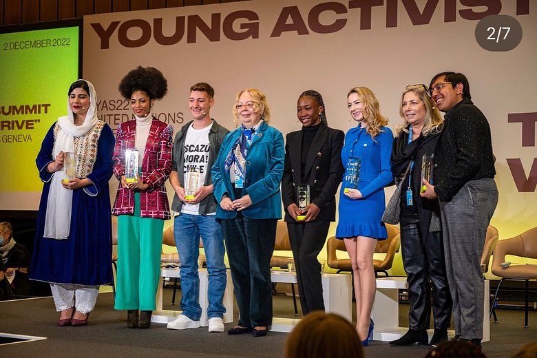 I am so honored to be one of the 6 laureates/winners for the <a href="/ActivistsSummit/">Young Activists Summit</a> 2022. I was awarded this Prize for my work at <a href="/LEARNAfg/">LEARN Afghan</a>. LEARN in the last year has been able to expand to 4 provinces in Afghanistan. We have girls in Kandahar, Bamyan, Takhar and Kabul attending 1/n