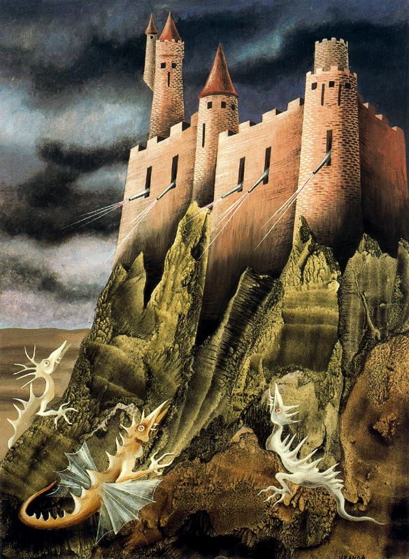 artistvaro's tweet photo. The battle, 1947 #surrealism #varo https://t.co/XBwHWbwN95 https://t.co/DB0p7gf4Tq