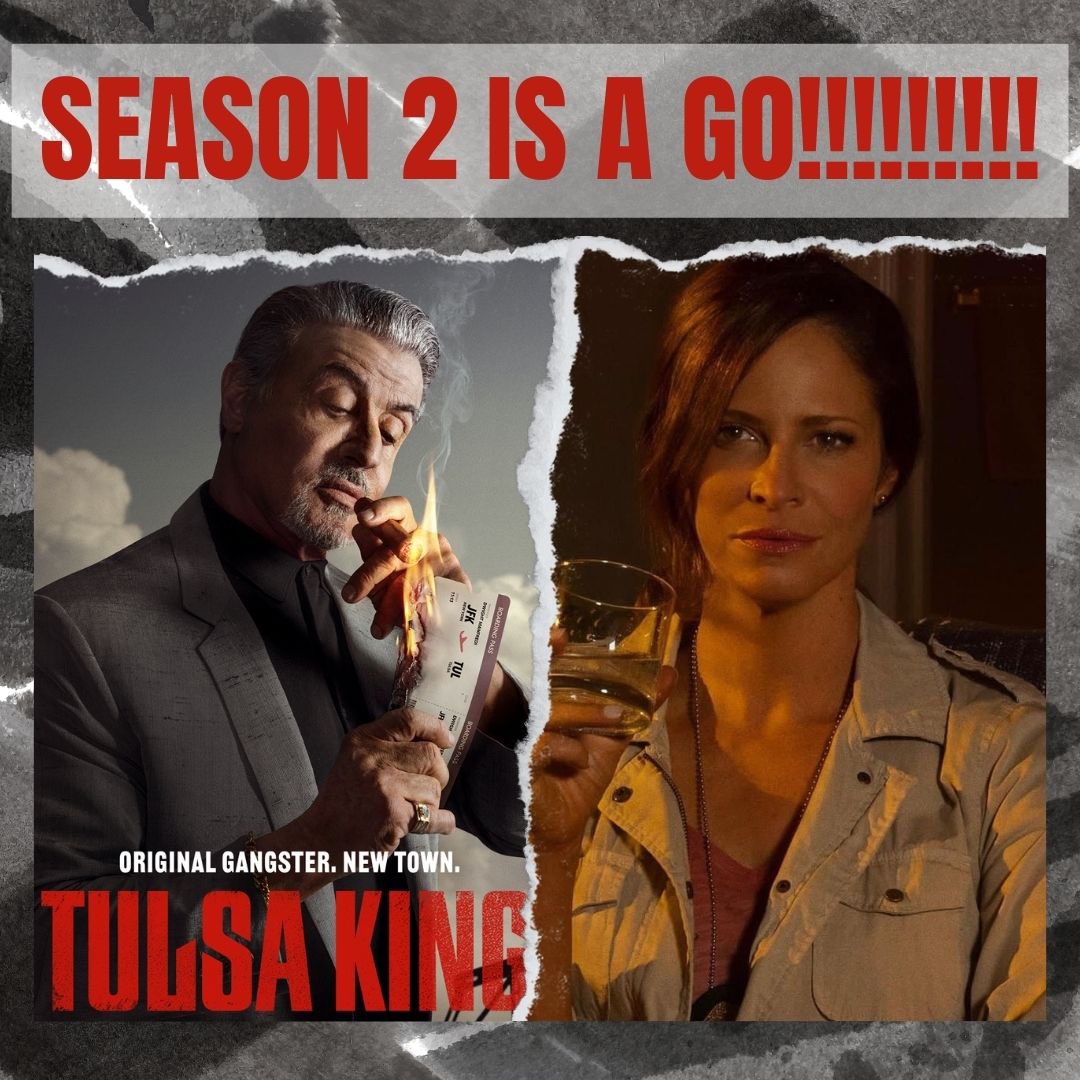 Guys, it’s offish!! Season 2 of @tulsaking is happening!! Thank u for all of ur sweet support, it’s meant so much to me. 🥰🥰It’s been a wild adventure in the best way. & great news, a new episode TODAY only on @paramountplus! What are the odds??!! (So very high) #TulsaKing