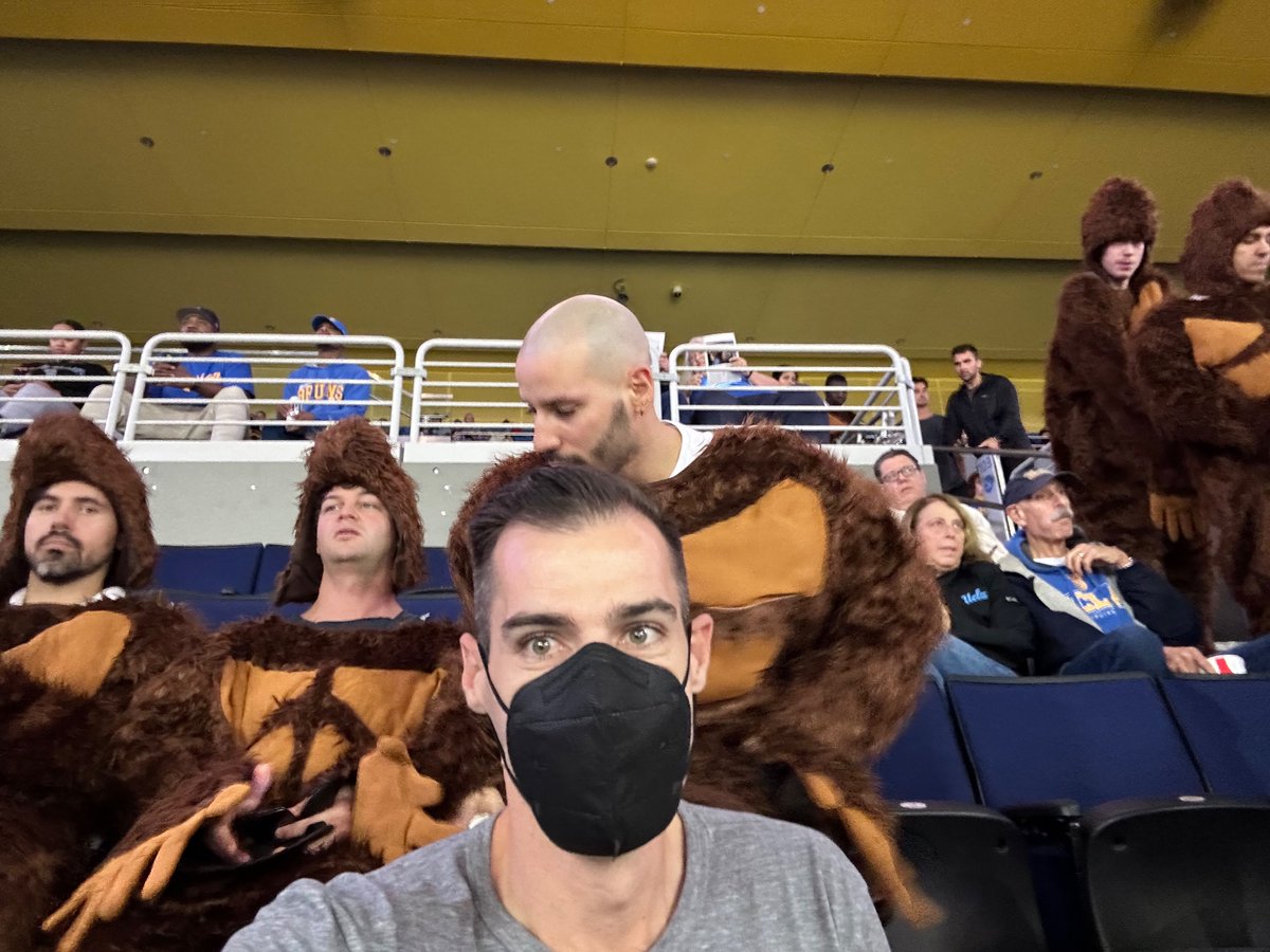 cegriffin1's tweet photo. @uclambb what are a bunch of sasquatches doing in section 108 and 109?! https://t.co/f21aYIIcej