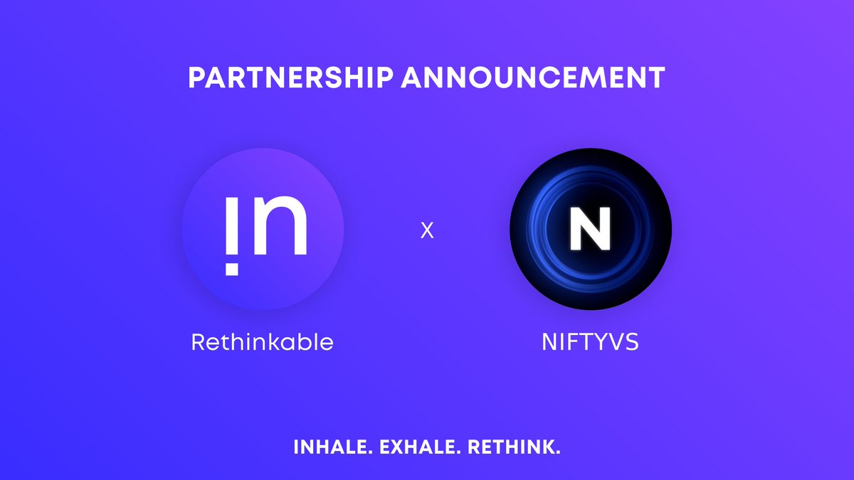 Niftyvs 🤝 <a href="/rethinkablexyz/">rethinkable</a>

Looking to work through the bear market? Rethinkable is empowering the <a href="/NIFTYVS_/">NIFTYVS</a>  holder community with full access to the best recruitment tools right from our Discord!