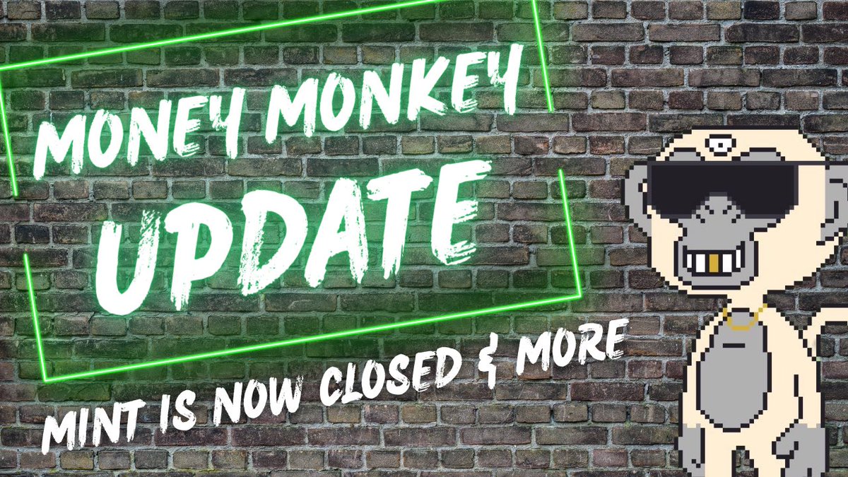 MainSt_Finance's tweet photo. Weโve released an update on #MoneyMonkeys!
๐ Mint officially closes tonight 8pm EST!
๐ #BananaBag vs Monkey Value!
๐ฅ Concepts for V2 art implementation!
โค๏ธ Free #Domain from @iheartdomains for VIPs!
Read more about the future of the project here!
โก๏ธ https://t.co/SfKYn0FkBG https://t.co/HuLYf922gR