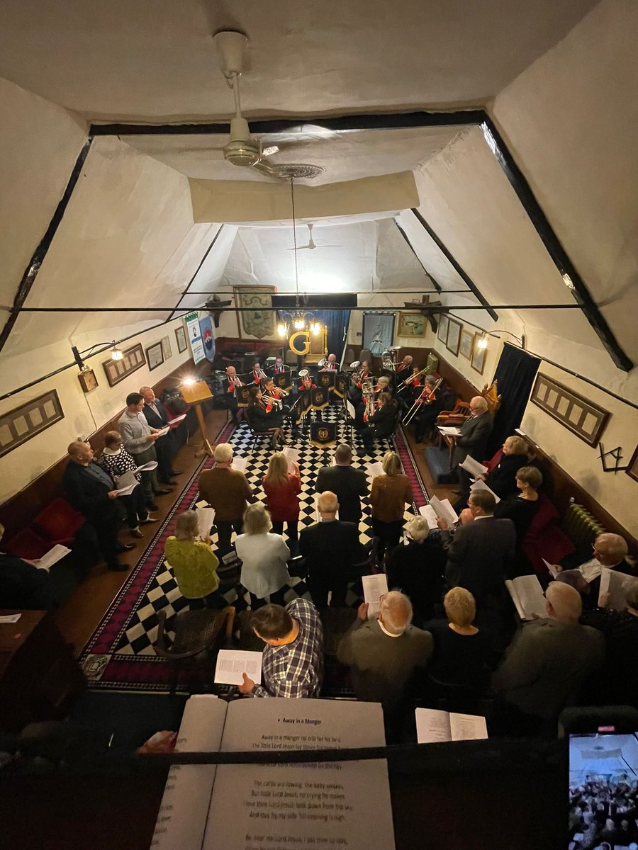 IvesCentre's tweet photo. Sothius Lodge annual Carol Service with Somersham Town Brass Band 57 attended with families and friends the children had a great afternoon. @NHMasons https://t.co/dpas8xPfW1