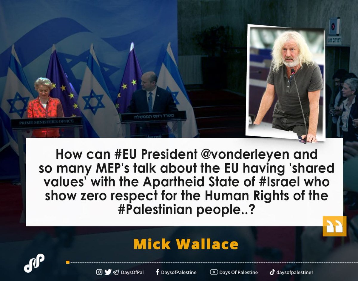 FreePal237's tweet photo. This is what the #Irish lawmaker Mick Wallace tweeted in response to the recent cold-blooded murder of a #Palestinian youth by #Israeli occupation forces in Huwara.
#IsraeliCrimes https://t.co/K7NbUB5g2O