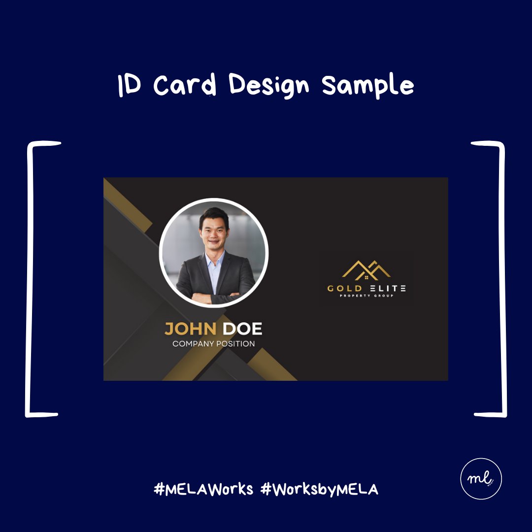 worksbymela's tweet photo. Here's a sample of our id card design.
Avail our services now!
#MELAworks
#graphicdesign
#graphicdesigncommission
#logodesigns #logo https://t.co/EMHsclhZGV