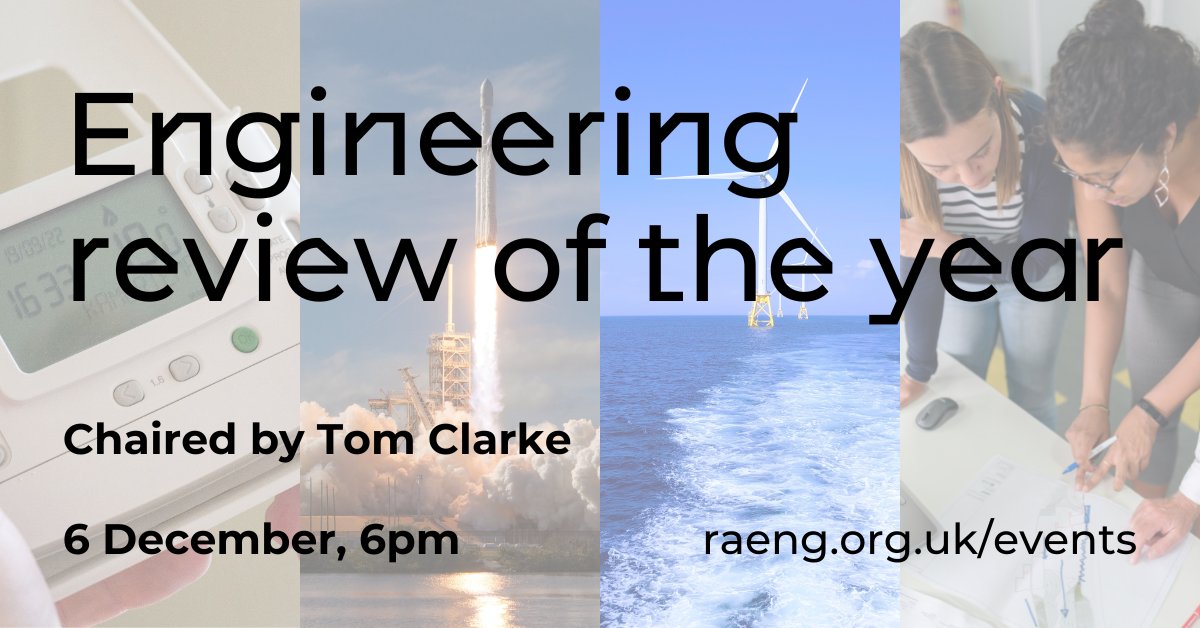 RAEngNews's tweet photo. What do the biggest events of the year mean for engineers? What impact will engineers have on energy, space, health and education as we enter 2023 and beyond? Join our panel and host @aTomClarke on Tuesday for our Engineering Review of the Year: https://t.co/FkCNixJHnJ https://t.co/WMs6NC7khV