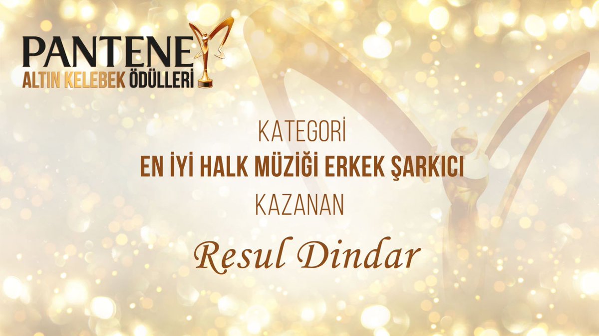 KelebekMag's tweet image. 48. Pantene Altın Kelebek En İyi Halk Müziği Erkek Şarkıcı; Resul Dindar #resuldindar #pantenealtinkelebek