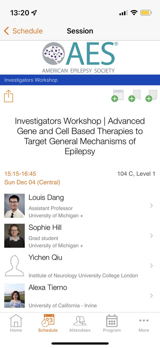 Super excited to share our latest lab work at today’s Investigator Workshop: Advanced gene and cell based therapies to target general mechanisms of epilepsy! Please come and check it out!! #AES2022
