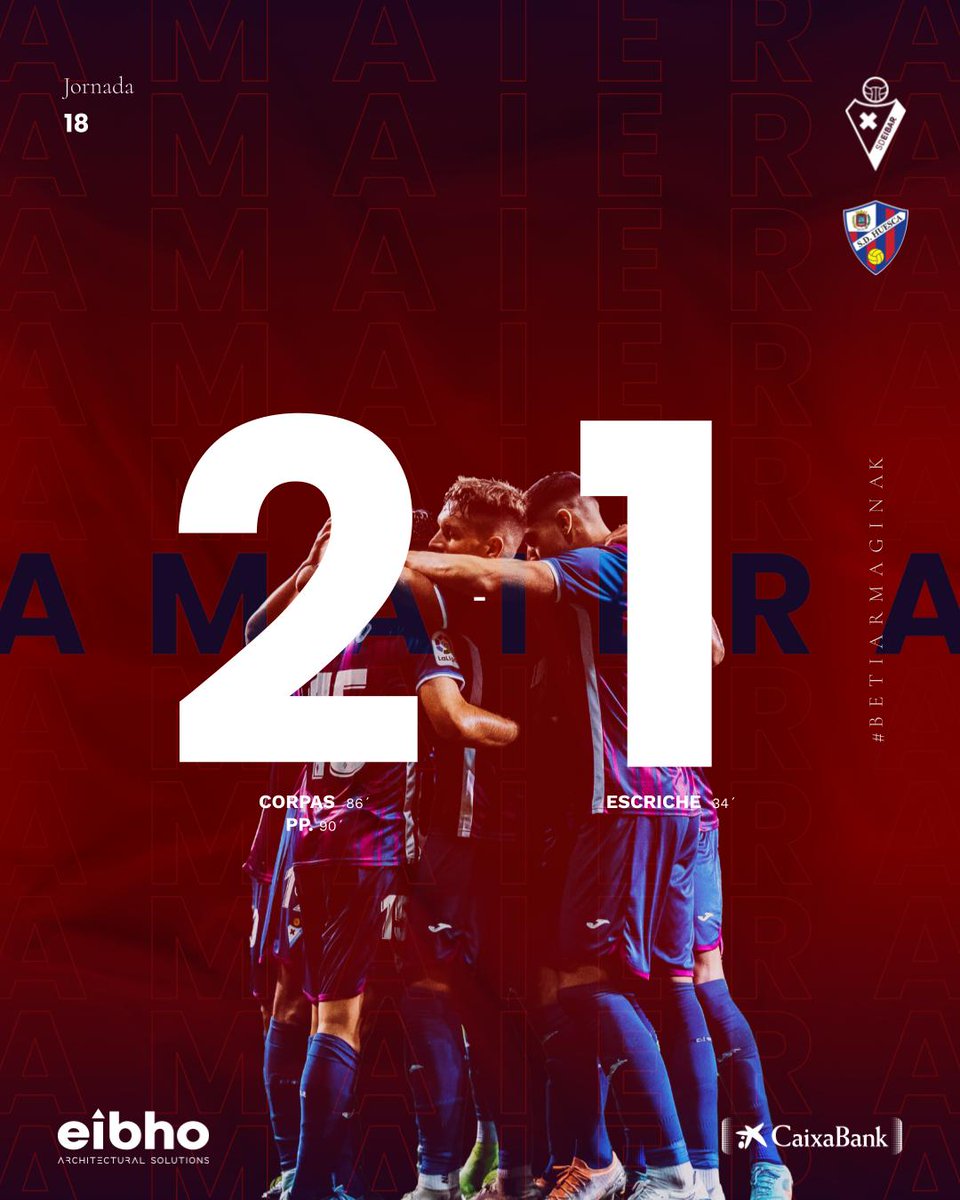 SDEibar's tweet photo. AMAIERA ⚔️ FINAL

𝐑𝐄𝐌𝐎𝐍𝐓𝐀𝐃𝐀 𝐏𝐀𝐑𝐀 𝐕𝐎𝐋𝐕𝐄𝐑 𝐀 𝐒𝐔𝐌𝐀𝐑 𝐃𝐄 𝐓𝐑𝐄𝐒 𝐄𝐍 𝐂𝐀𝐒𝐀 🔥🔥🔥

#EibarHuesca | #BetiArmaginak⚔️ https://t.co/XQcRuyOwBJ