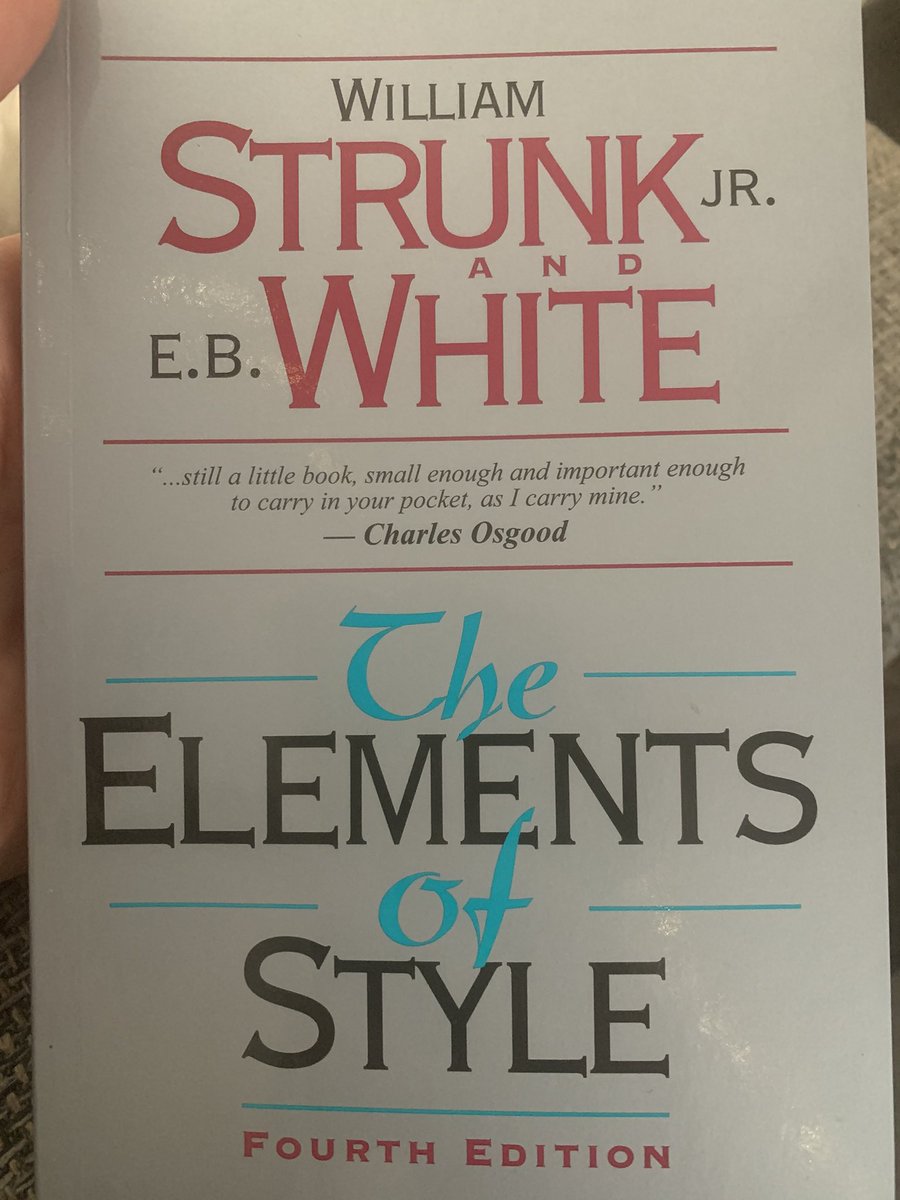 StokedOnWriting's tweet photo. After taking a small break, it’s time to get back to reading about writing!

My next read is known affectionately (and appropriately) as ‘the little book’. Recommended again and again in other works regarding the craft, I had to have it. 

#WritingCommunity https://t.co/NBLH69LSXw