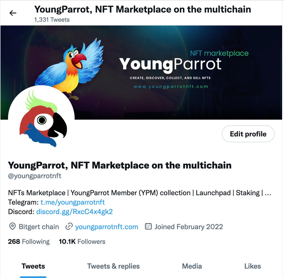 youngparrotnft's tweet image. So excited that YoungParrot Twitter account has over 10K followers 😍

Thank you so much for following us! We are working on NFT staking on Bitgert chain and support Core chain. More news coming 🚀🔥

@bitgertarmy @bitgertPro 
#BITGERTBRISE  #CoreDAO
