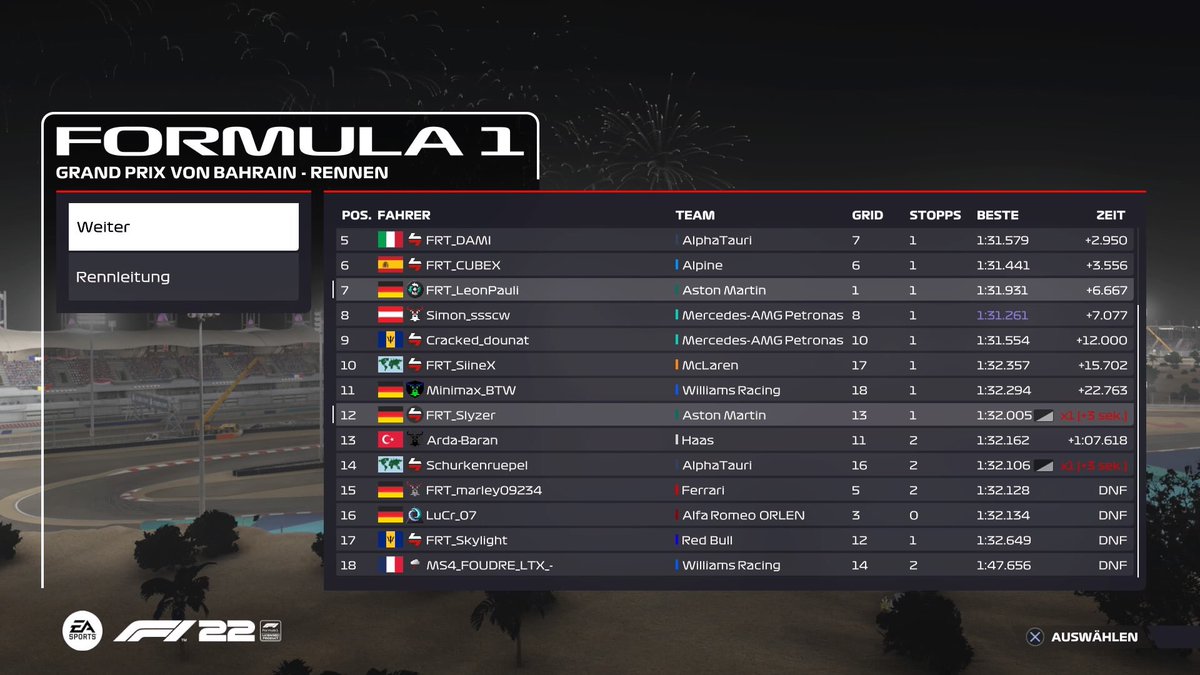 FormulaRaceTime's tweet photo. Q✅
@Scopez_NS5 schappt sich die Pole in Sakhir und führt gegen @SpyZer-X und @Basti_wag mit einem deutlichen Vorsprung von über 5 Zehnteln. Viel Glück an alle! https://t.co/E0MppNBv2D
